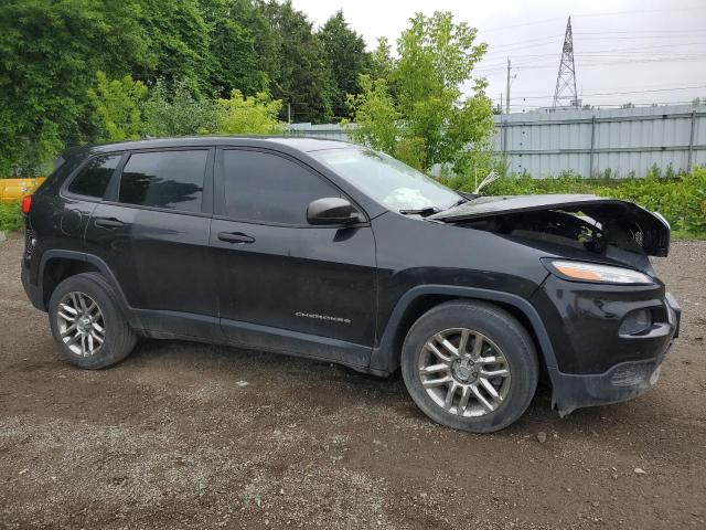 1C4PJLAS9FW591786 - 2015 JEEP CHEROKEE SPORT BLACK photo 4