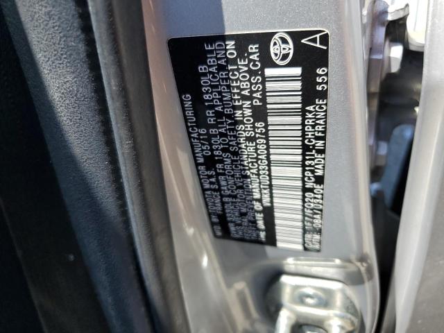 VNKKTUD33GA069756 - 2016 TOYOTA YARIS L SILVER photo 12