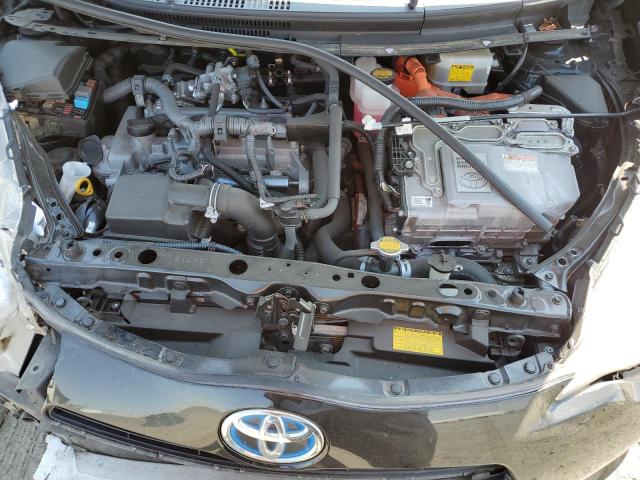 JTDKDTB31E1560567 - 2014 TOYOTA PRIUS C BLACK photo 12