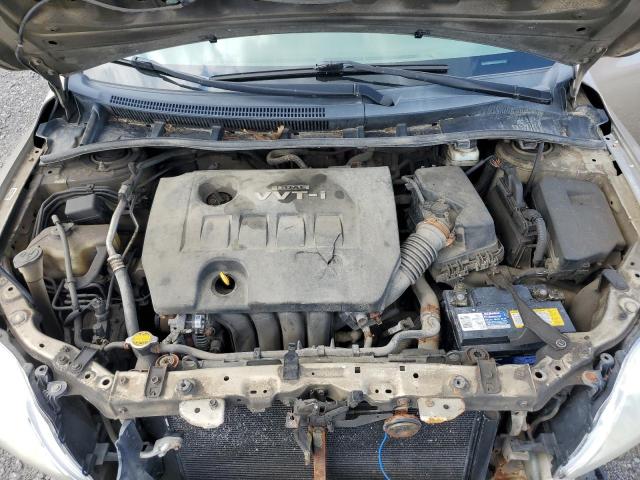 2T1BU4EE2AC492370 - 2010 TOYOTA COROLLA BASE Коричневый фото 11