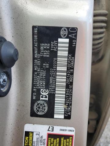 2T1BU4EE2AC492370 - 2010 TOYOTA COROLLA BASE Коричневый фото 13