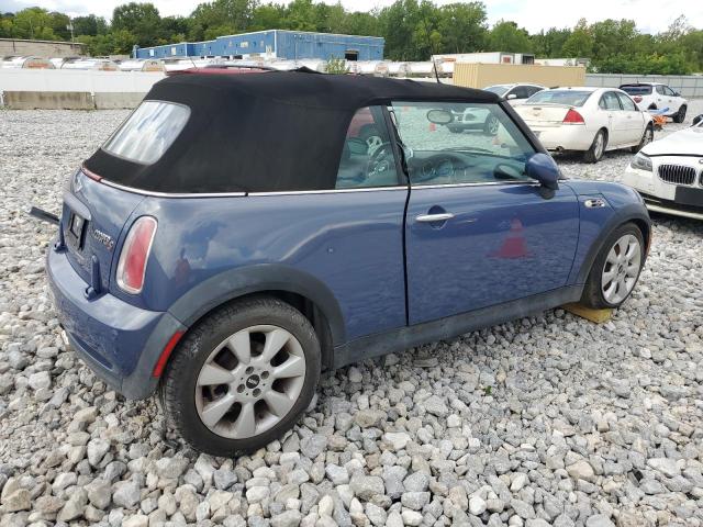 WMWRH33537TL93975 - 2007 MINI COOPER S BLUE photo 3