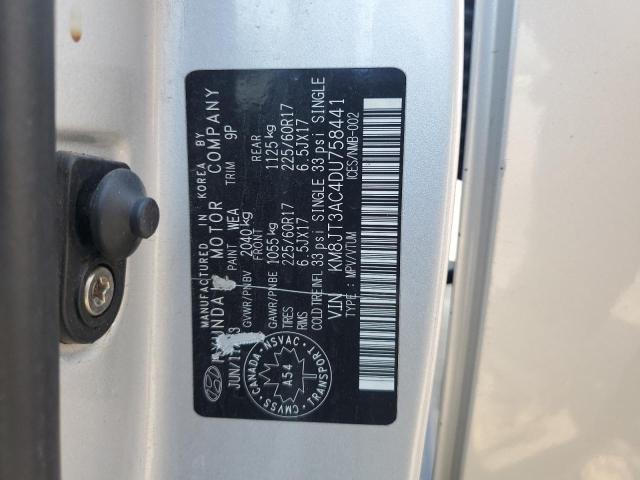 KM8JT3AC4DU758441 - 2013 HYUNDAI TUCSON GL ვერცხლისფერი ფოტო 13