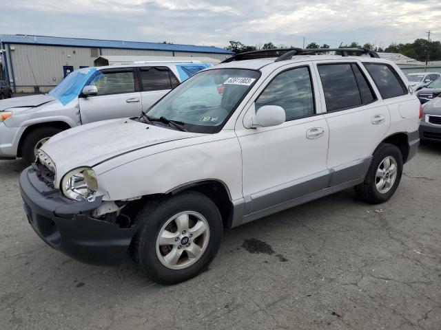 KM8SC13E25U923458 - 2005 HYUNDAI SANTA FE GLS WHITE photo 1