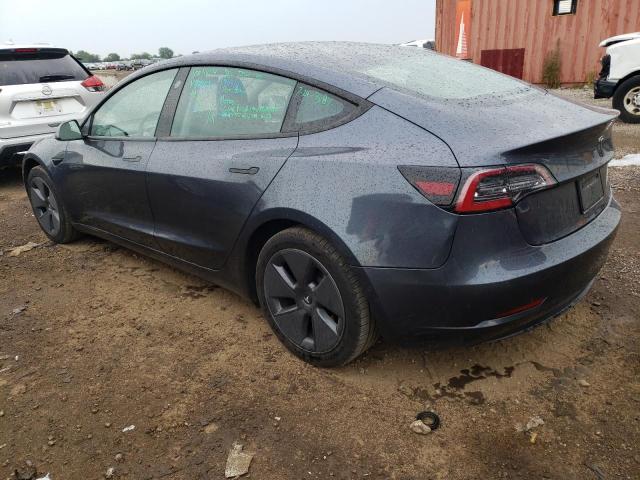 5YJ3E1EA0NF287970 - 2022 TESLA MODEL 3 GRAY photo 2