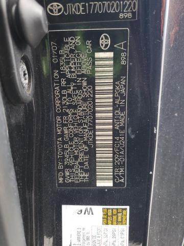 JTKDE177070201220 - 2007 TOYOTA SCION TC Boz foto 12