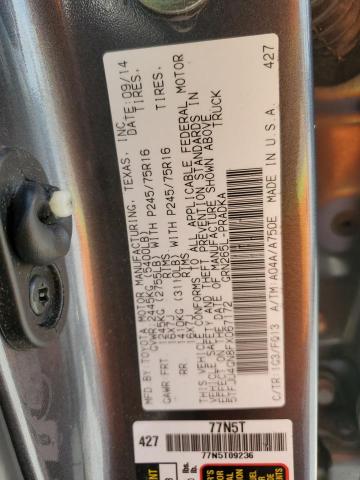 5TFJU4GN8FX067172 - 2015 TOYOTA TACOMA DOUBLE CAB PRERUNNER GRAY photo 13