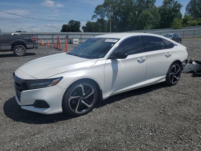 1HGCV1F36NA118899 - 2022 HONDA ACCORD SPORT WHITE photo 1