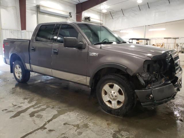 1FTPW14584KB96630 - 2004 FORD F150 SUPERCREW GRAY photo 4