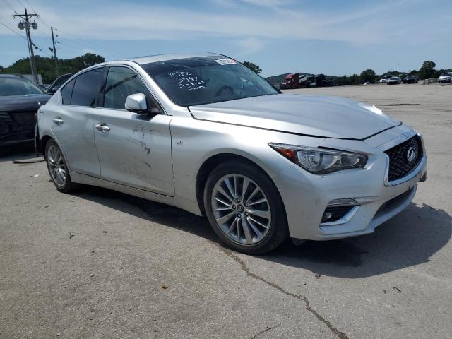 JN1EV7AR4KM555447 - 2019 INFINITI Q50 LUXE SILVER photo 4