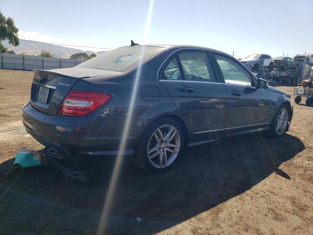 WDDGF8AB5EA940880 - 2014 MERCEDES-BENZ C 300 4MATIC BLUE photo 3