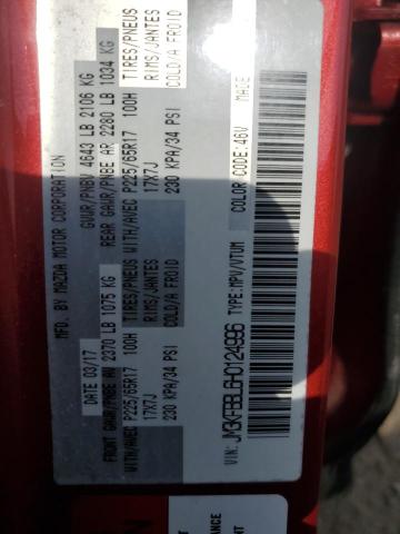 JM3KFBBL6H0124996 - 2017 MAZDA CX-5 SPORT RED photo 12