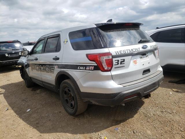 1FM5K8AR3JGA83360 - 2018 FORD EXPLORER POLICE INTERCEPTOR SILVER photo 2
