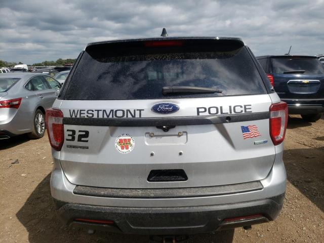 1FM5K8AR3JGA83360 - 2018 FORD EXPLORER POLICE INTERCEPTOR SILVER photo 6