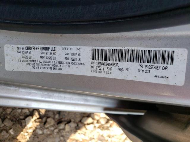 1B3BD4FBXBN608371 - 2011 DODGE AVENGER EXPRESS 银色 照片 13