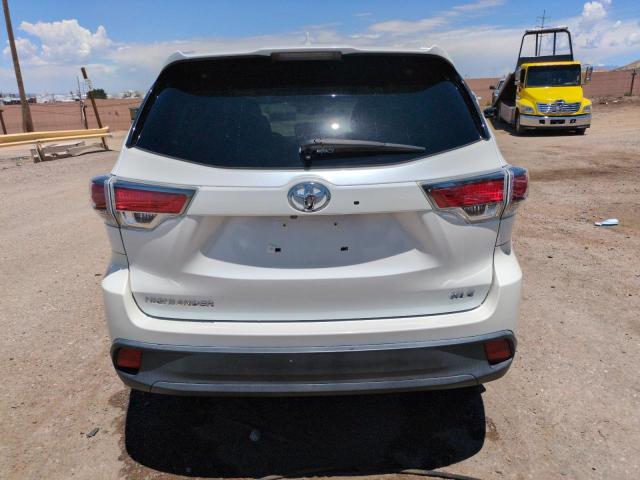 5TDKKRFH5GS170530 - 2016 TOYOTA HIGHLANDER XLE WHITE photo 6