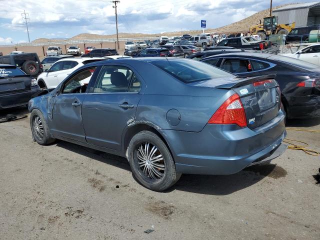 3FAHP0HA4BR318935 - 2011 FORD FUSION SE TEAL photo 2