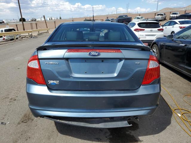 3FAHP0HA4BR318935 - 2011 FORD FUSION SE TEAL photo 6