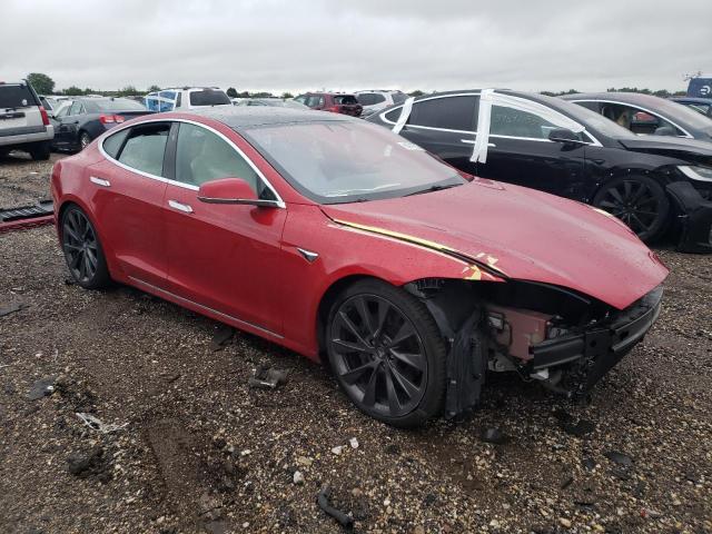 5YJSA1E23LF363808 - 2020 TESLA MODEL S Կարմիր լուսանկար 4