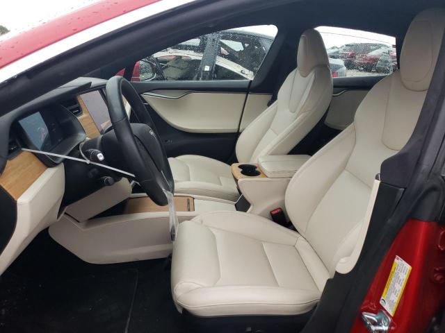 5YJSA1E23LF363808 - 2020 TESLA MODEL S Կարմիր լուսանկար 7