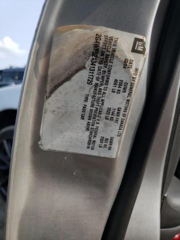 2G4WF521341311729 - 2004 BUICK REGAL GS SILVER photo 12