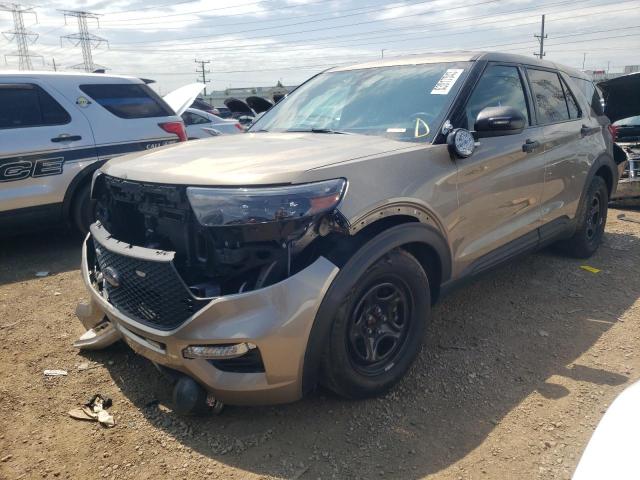1FM5K8AW0LGB22642 - 2020 FORD EXPLORER POLICE INTERCEPTOR GOLD photo 1