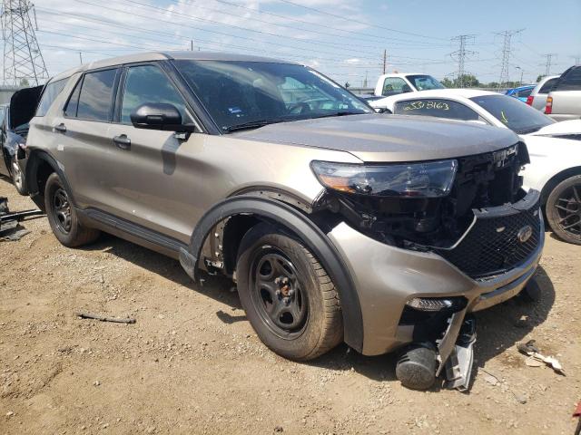 1FM5K8AW0LGB22642 - 2020 FORD EXPLORER POLICE INTERCEPTOR GOLD photo 4