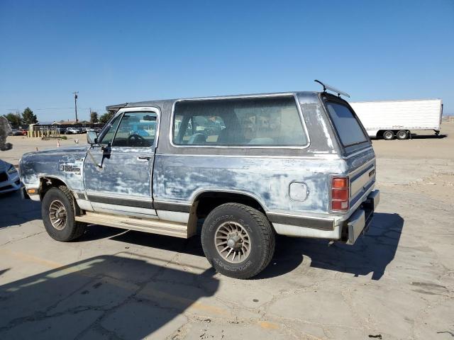 3B4GW12TXGM609143 - 1986 DODGE RAMCHARGER AW-100 BLUE photo 2