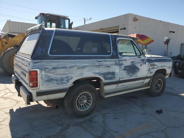 3B4GW12TXGM609143 - 1986 DODGE RAMCHARGER AW-100 BLUE photo 3