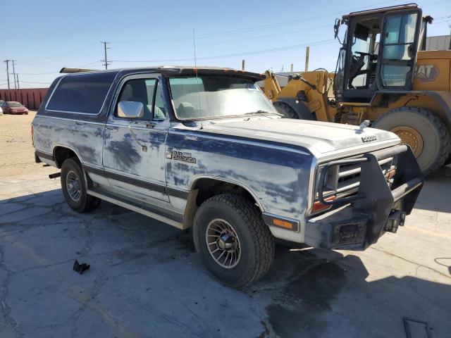 3B4GW12TXGM609143 - 1986 DODGE RAMCHARGER AW-100 BLUE photo 4