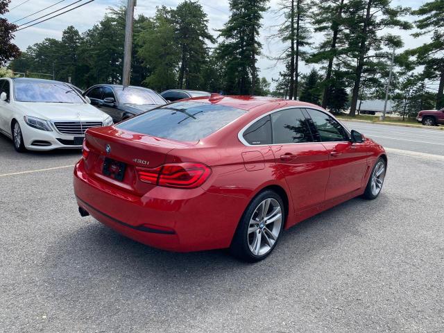 WBA4J1C58JBA29800 - 2018 BMW 430I GRAN COUPE RED photo 3