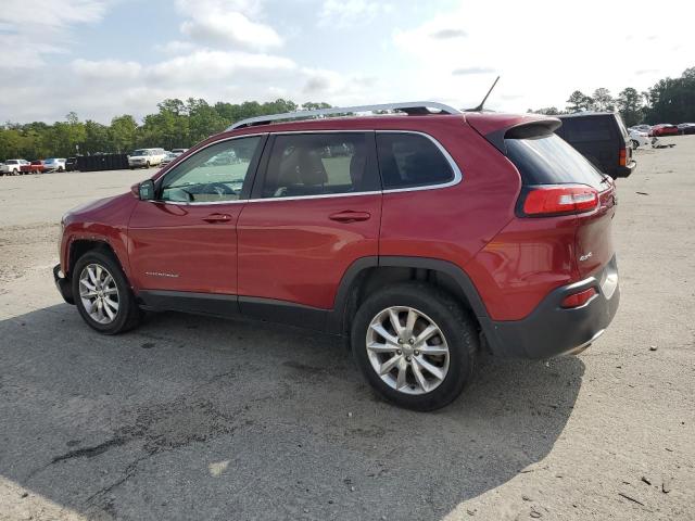 1C4PJMDB7FW775089 - 2015 JEEP CHEROKEE LIMITED RED photo 2