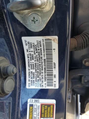 1HGFA16598L024566 - 2008 HONDA CIVIC LX BLUE photo 12