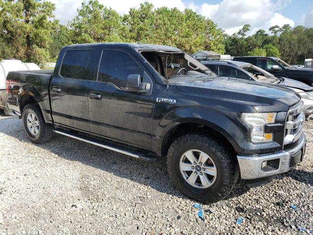 1FTEW1EF3FFB87554 - 2015 FORD F150 SUPERCREW BLACK photo 4