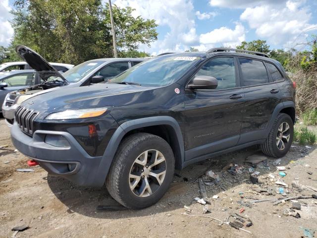 1C4PJMBS9EW255266 - 2014 JEEP CHEROKEE TRAILHAWK BLACK photo 1