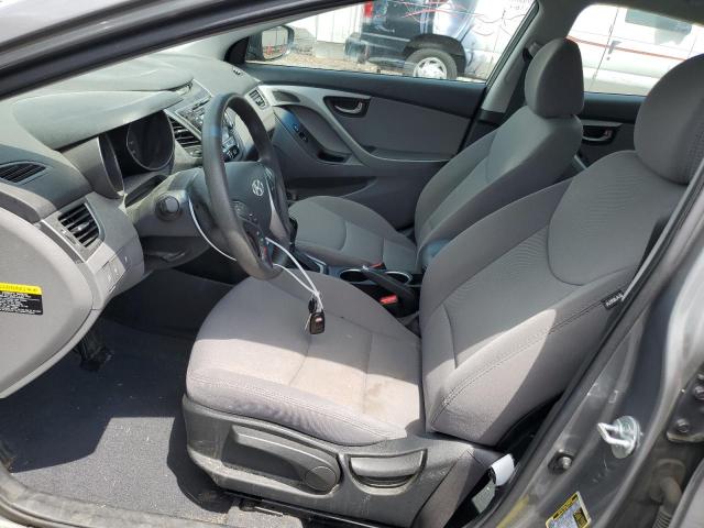 5NPDH4AE7EH503370 - 2014 HYUNDAI ELANTRA SE GRAY photo 7