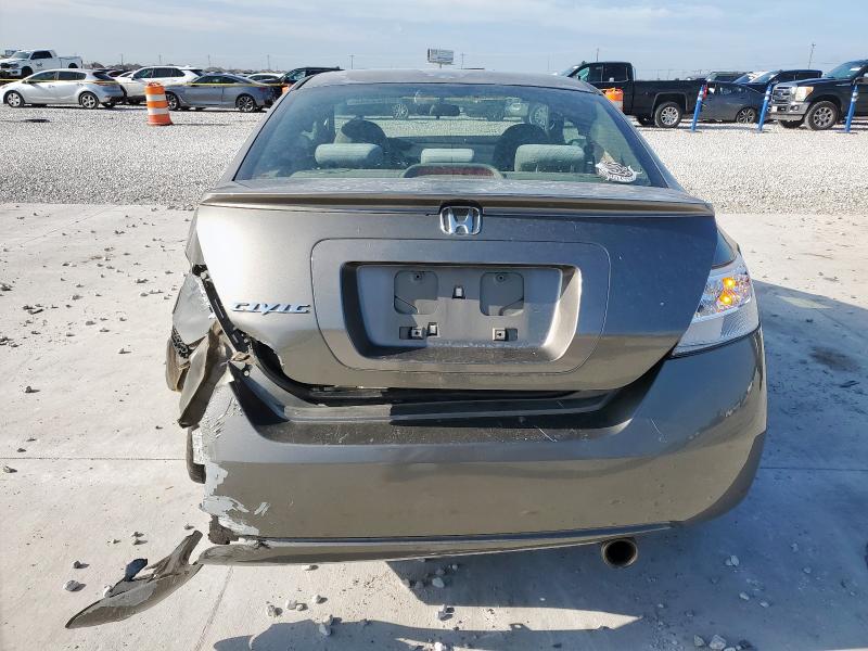 2HGFG11836H578020 - 2006 HONDA CIVIC EX GRAY photo 6