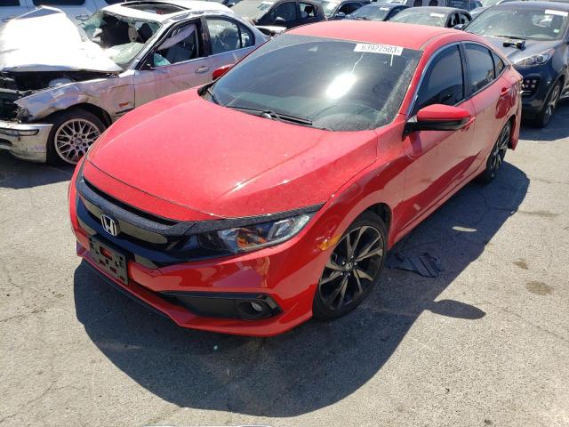 2HGFC2F87KH523834 - 2019 HONDA CIVIC SPORT RED photo 1