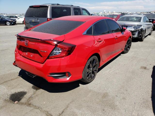 2HGFC2F87KH523834 - 2019 HONDA CIVIC SPORT RED photo 3