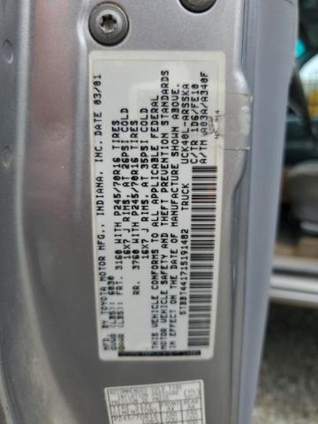 5TBBT44171S191482 - 2001 TOYOTA TUNDRA ACCESS CAB 灰色 照片 13