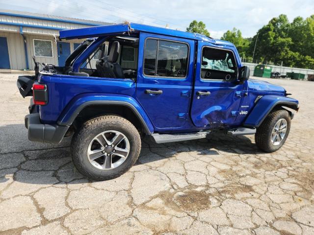 1C4HJXEN7KW505692 - 2019 JEEP WRANGLER UNLIMITED SAHARA ლურჯი ფოტო 3