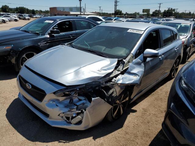 4S3GTAJ67K3762094 - 2019 SUBARU IMPREZA SPORT SILVER photo 1