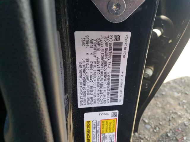 2HGFE2F54NH590573 - 2022 HONDA CIVIC SPORT შავი ფოტო 13