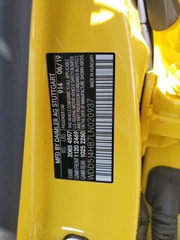 WDD5J4HB7LN020937 - 2020 MERCEDES-BENZ CLA 250 4MATIC YELLOW photo 13