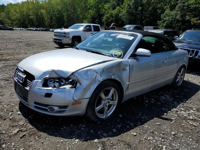 WAUAF48H87K021775 - 2007 AUDI A4 2.0T CABRIOLET SILVER photo 1