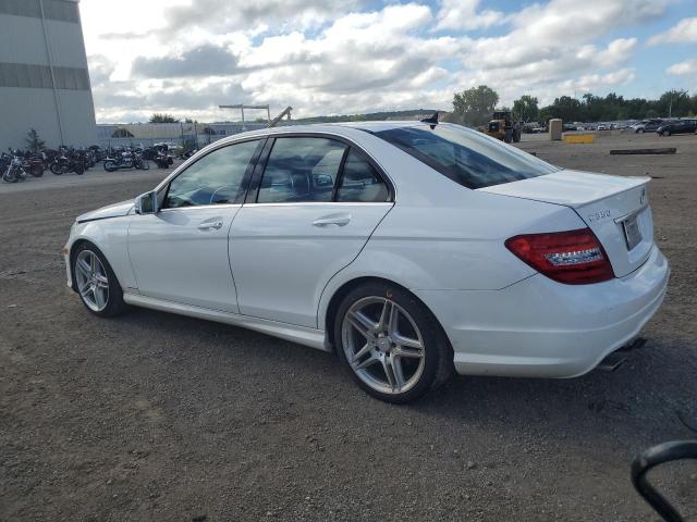 WDDGF5HB5DR275807 - 2013 MERCEDES-BENZ C 350 WHITE photo 2