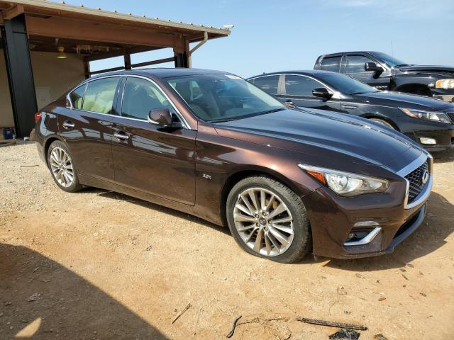 JN1EV7APXJM351944 - 2018 INFINITI Q50 LUXE BROWN photo 4