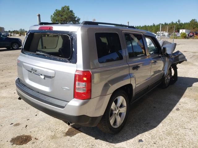 1C4NJPFA8GD599244 - 2016 JEEP PATRIOT LATITUDE SILVER photo 4