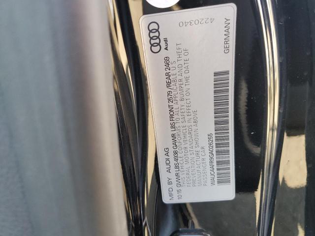 WAUC4AFR9GA026255 - 2016 AUDI S5 PREMIUM PLUS შავი ფოტო 12