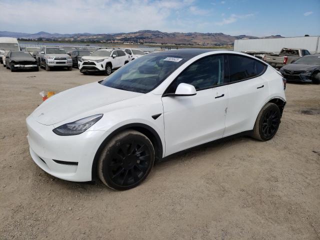 5YJYGDEEXMF090730 - 2021 TESLA MODEL Y WHITE photo 1